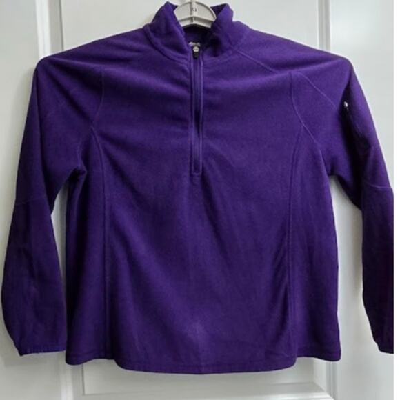 Eddie Bauer Women’s Full-Zip Fleece Jacket Purple Size XL - Picture 1 of 7